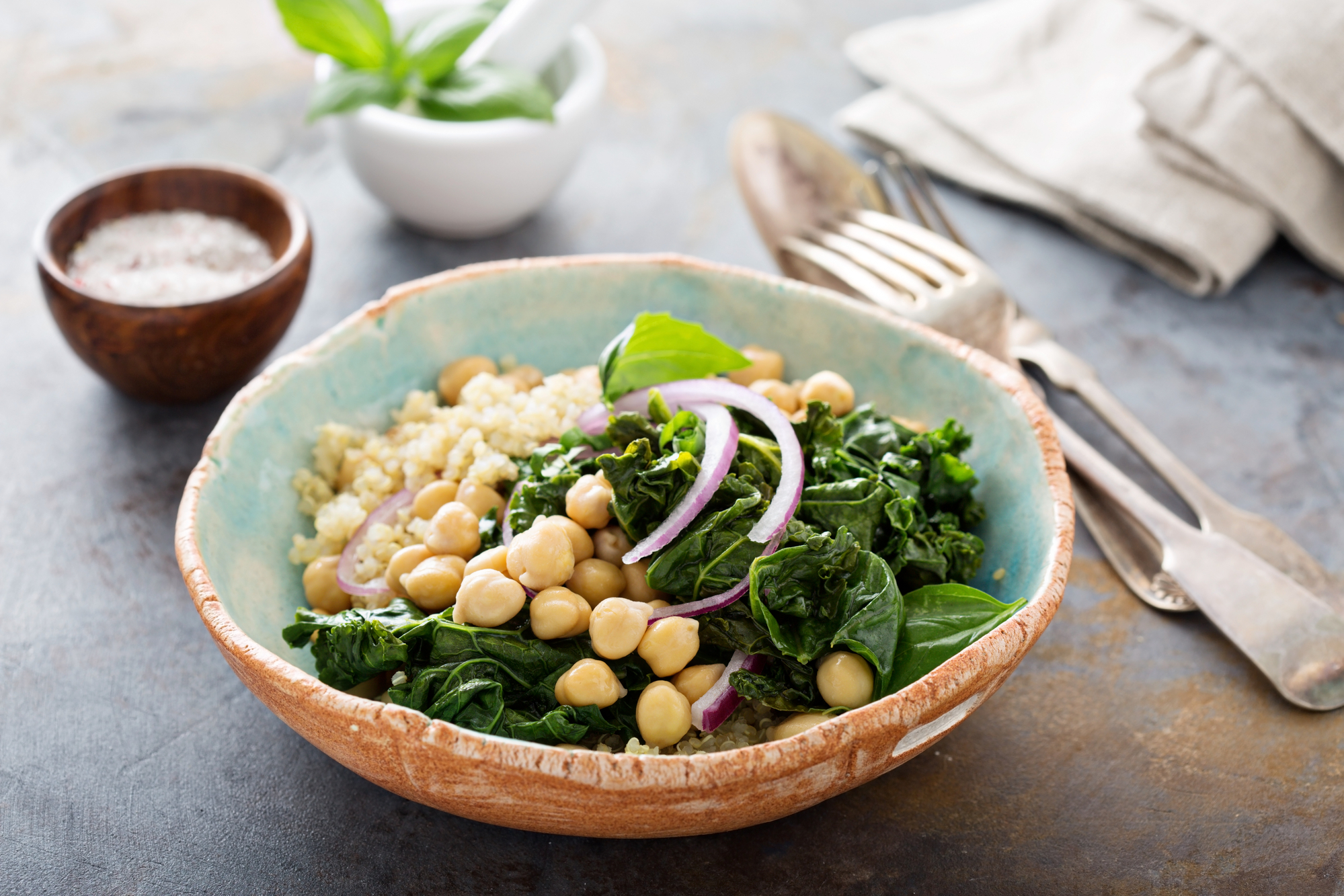 Reverse Your Fatty Liver Warm Kale & Chickpea Salad